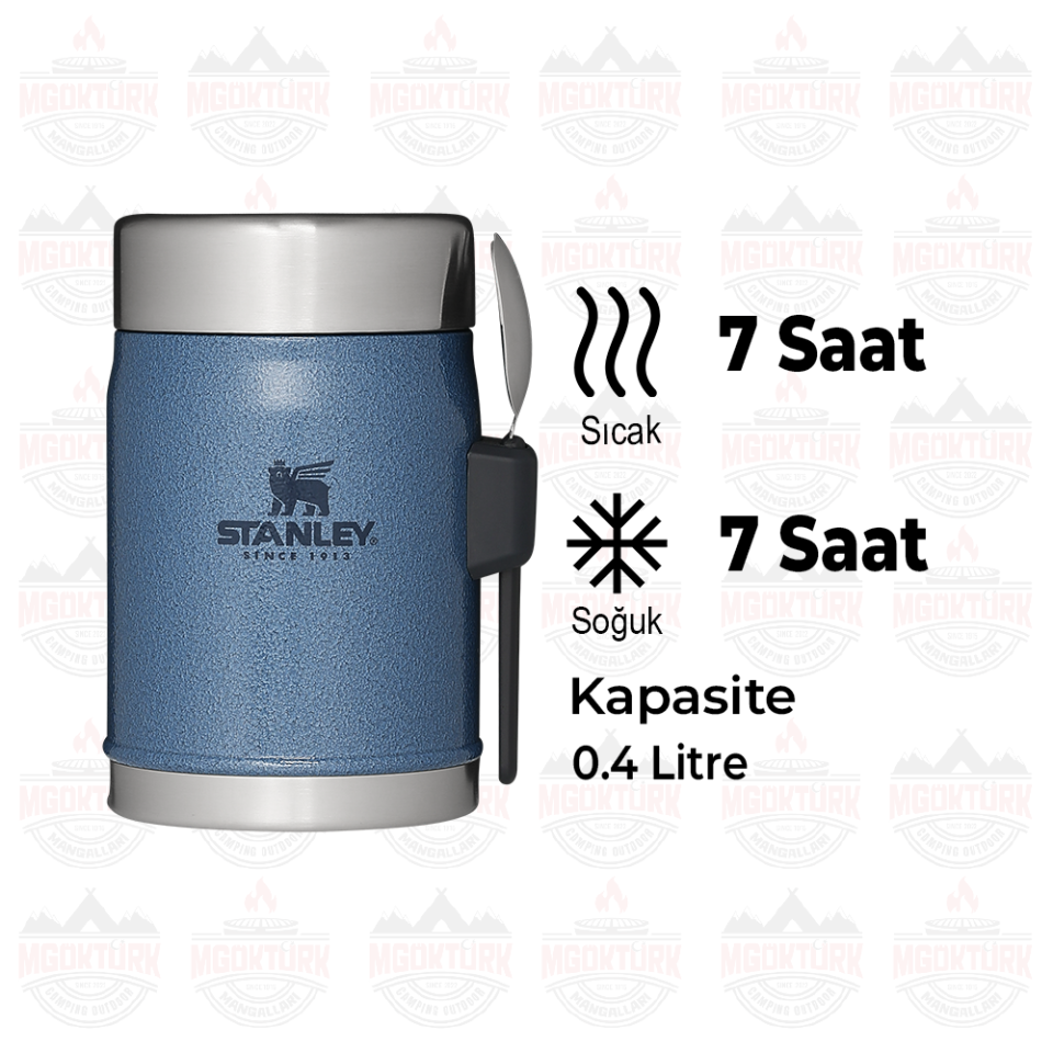 The Legendary Food Jar + Spork 0.4L / 14oz Hammertone Lake 10-09382-081 / 6939236418249