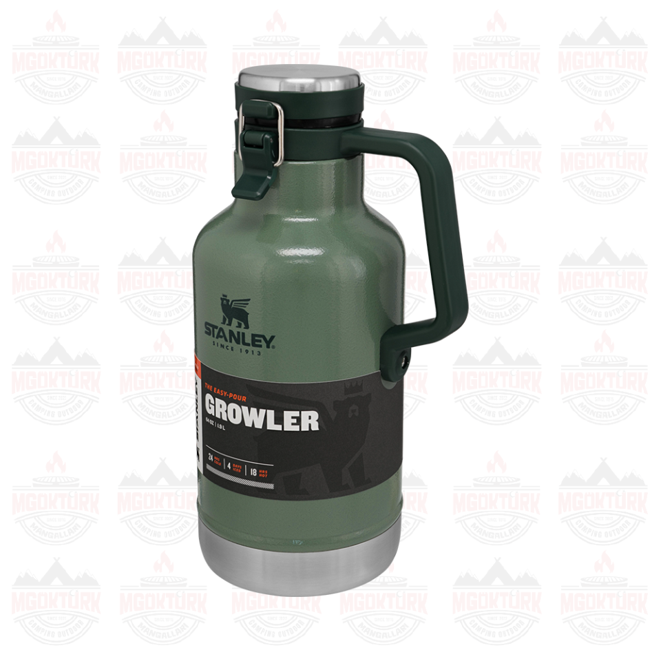The Easy-Pour Growler 1.9L / 64oz Hammertone Green 10-01941-067 / 6939236348287