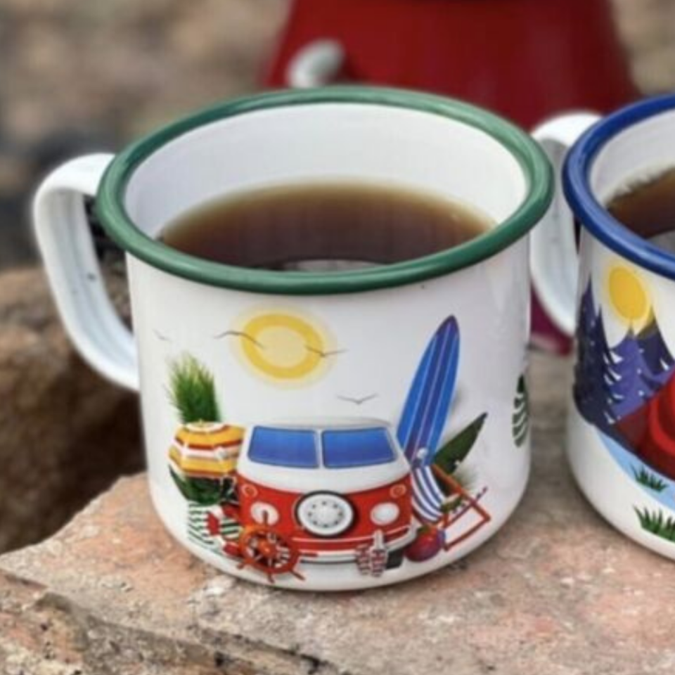 EMAYE KUPA BEYAZ KARAVAN