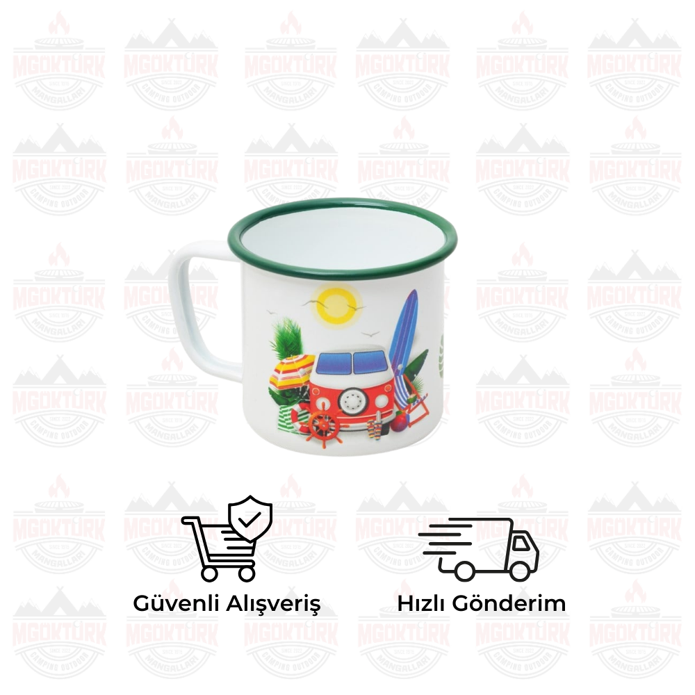 EMAYE KUPA BEYAZ KARAVAN