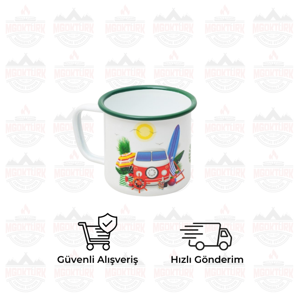 EMAYE KUPA BEYAZ KARAVAN