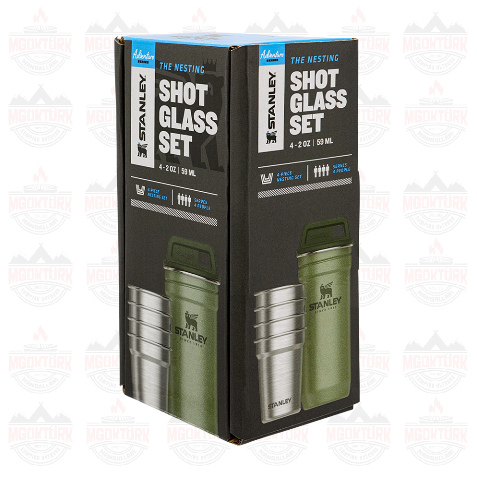 The Nesting Shot Glass Set Hammertone Green 10-01705-039 / 6939236348942