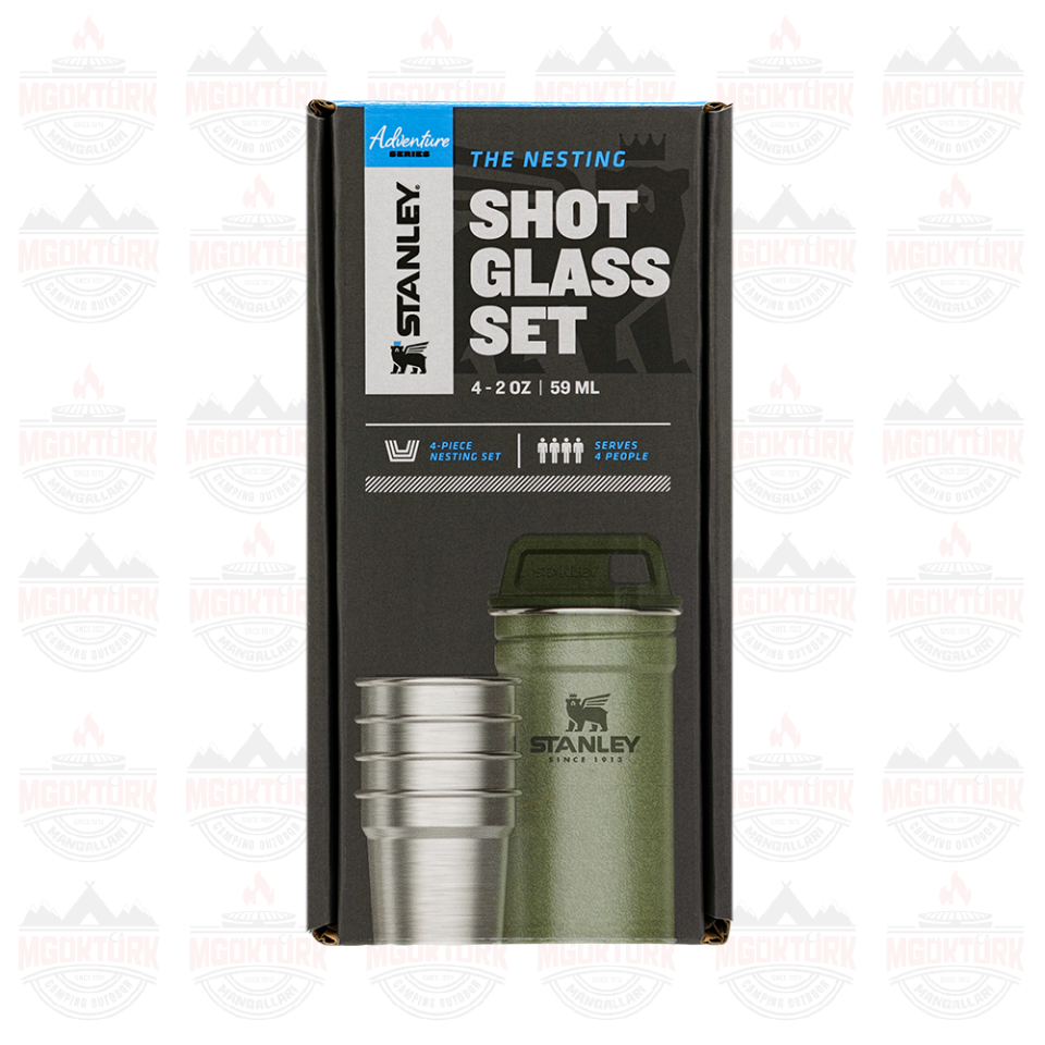 The Nesting Shot Glass Set Hammertone Green 10-01705-039 / 6939236348942