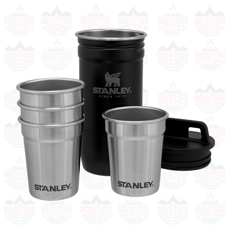 The Nesting Shot Glass Set Matte Black Pebble 10-01705-036 / 6939236348379