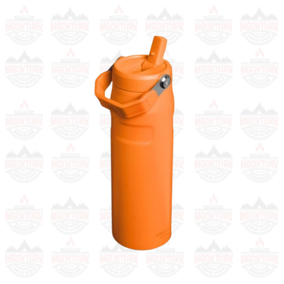 The IceFlow™ Bottle Flip Straw 2.0 1.06L / 36oz  Goldenrod Coral