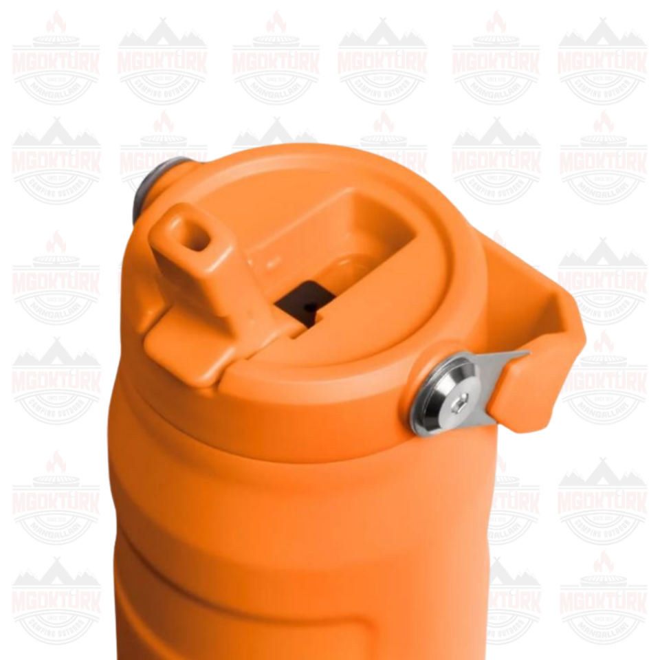 The IceFlow™ Bottle Flip Straw 2.0 1.06L / 36oz  Goldenrod Coral