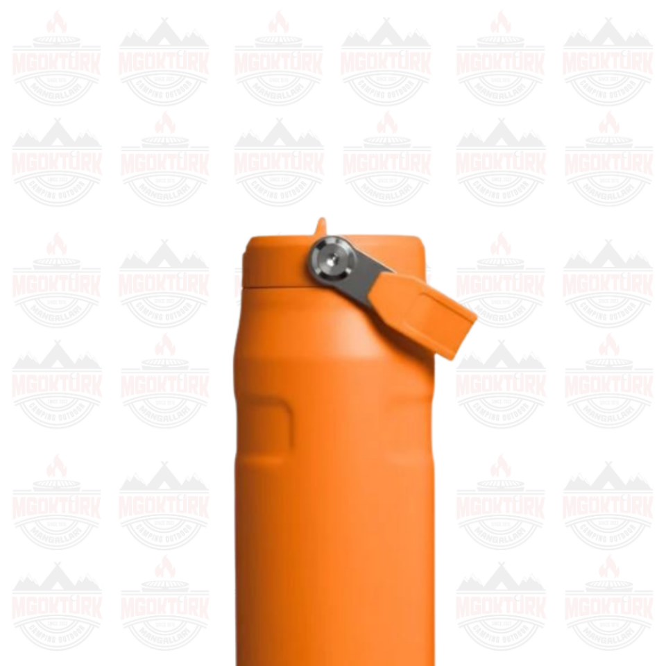 The IceFlow™ Bottle Flip Straw 2.0 1.06L / 36oz  Goldenrod Coral