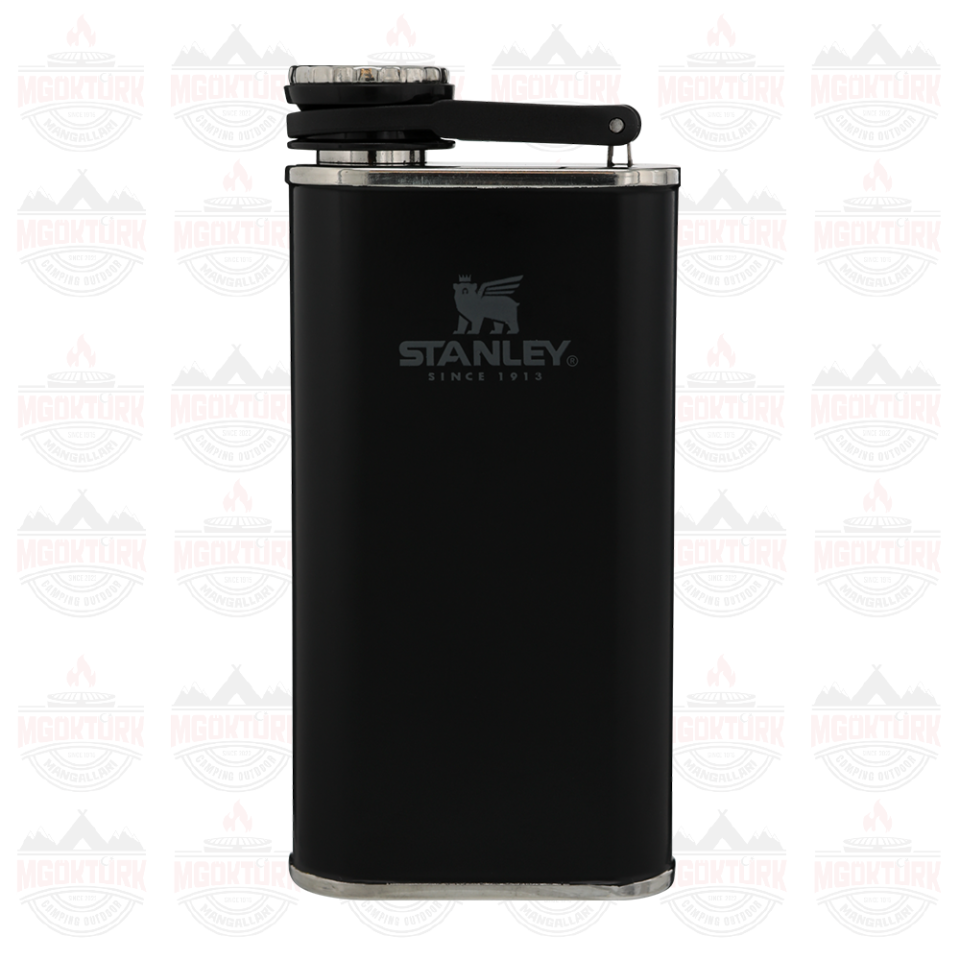 The Easy-Fill Wide Mouth Flask 0.23L / 8oz Matte Black Pebble 10-00837-127 / 6939236348409