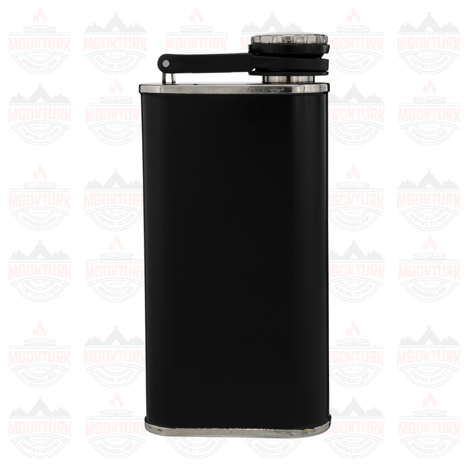 The Easy-Fill Wide Mouth Flask 0.23L / 8oz Matte Black Pebble 10-00837-127 / 6939236348409