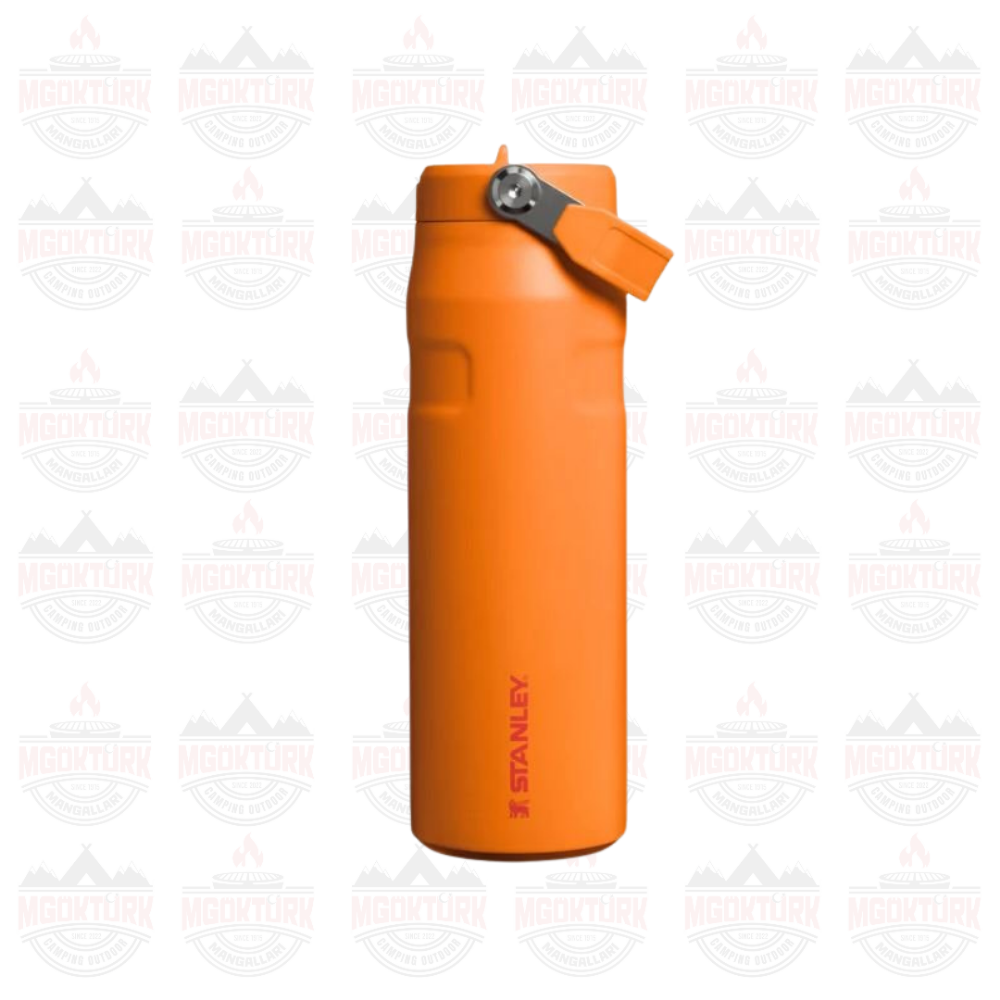 The IceFlow™ Bottle Flip Straw 2.0 1.06L / 36oz  Goldenrod Coral
