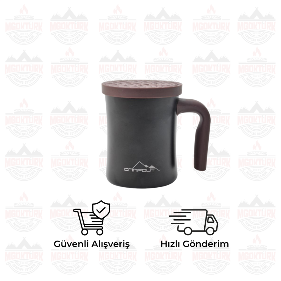 ÇİFT KATMANLI TERMOS KUPA SİYAH