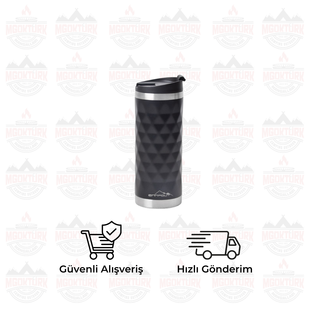 ÇAY KAHVE TERMOSU SİYAH 500 ML