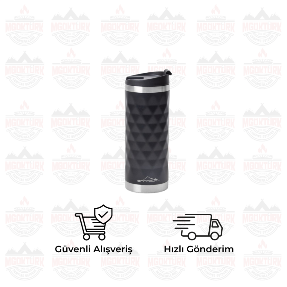 ÇAY KAHVE TERMOSU SİYAH 500 ML