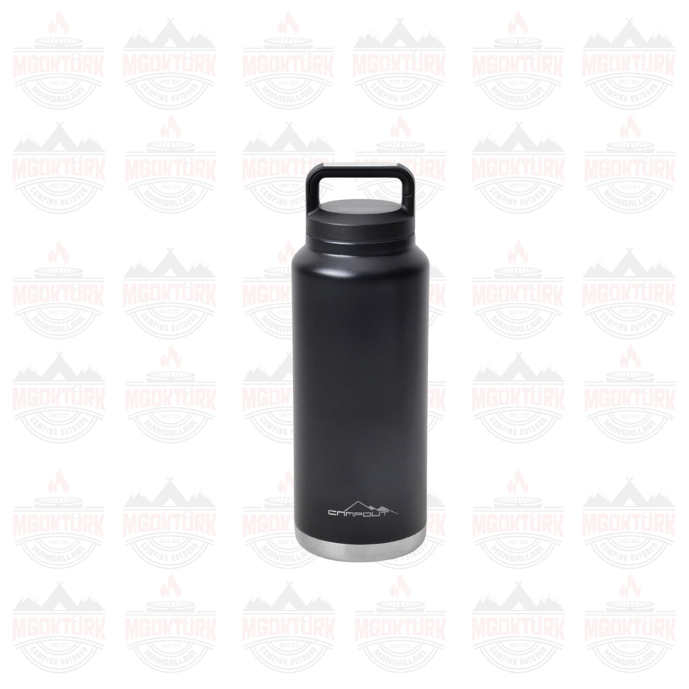 ÇİFT KATMANLI TERMOS SİYAH 1000 ML