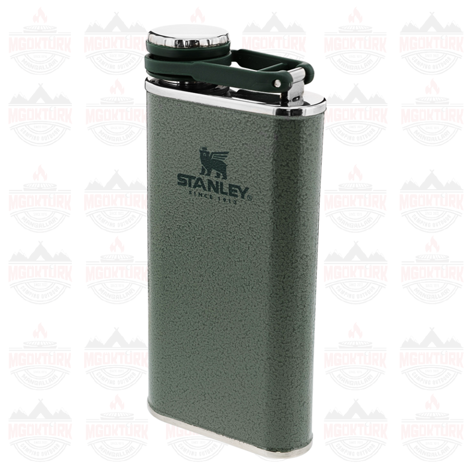The Easy-Fill Wide Mouth Flask 0.23L / 8oz Hammertone Green 10-00837-126 / 6939236348393