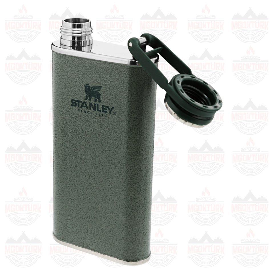 The Easy-Fill Wide Mouth Flask 0.23L / 8oz Hammertone Green 10-00837-126 / 6939236348393