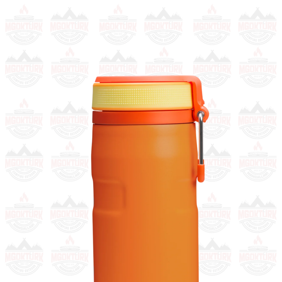 The IceFlow™ Bottle Twist Flip 0.47L / 16oz Goldenrod Coral