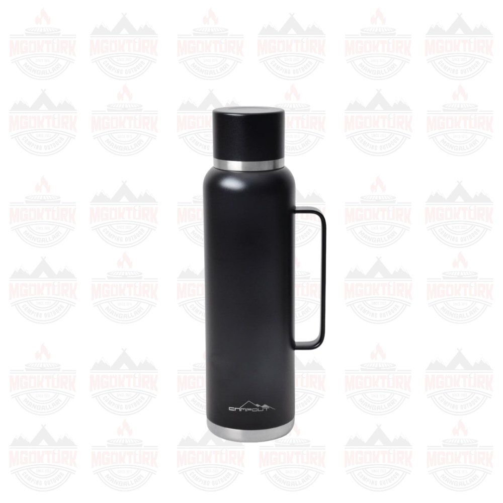 ÇİFT KATMANLI TERMOS SİYAH 1500 ML