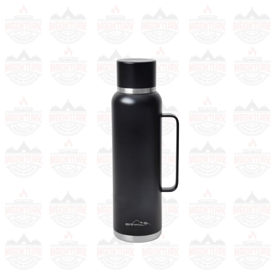 ÇİFT KATMANLI TERMOS SİYAH 1500 ML