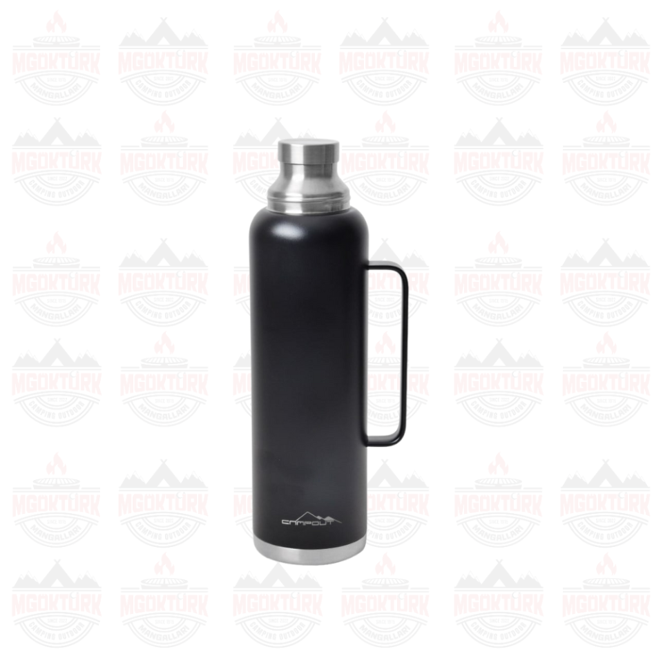 ÇİFT KATMANLI TERMOS SİYAH 1500 ML