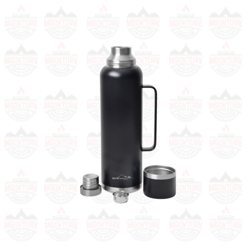 ÇİFT KATMANLI TERMOS SİYAH 1500 ML