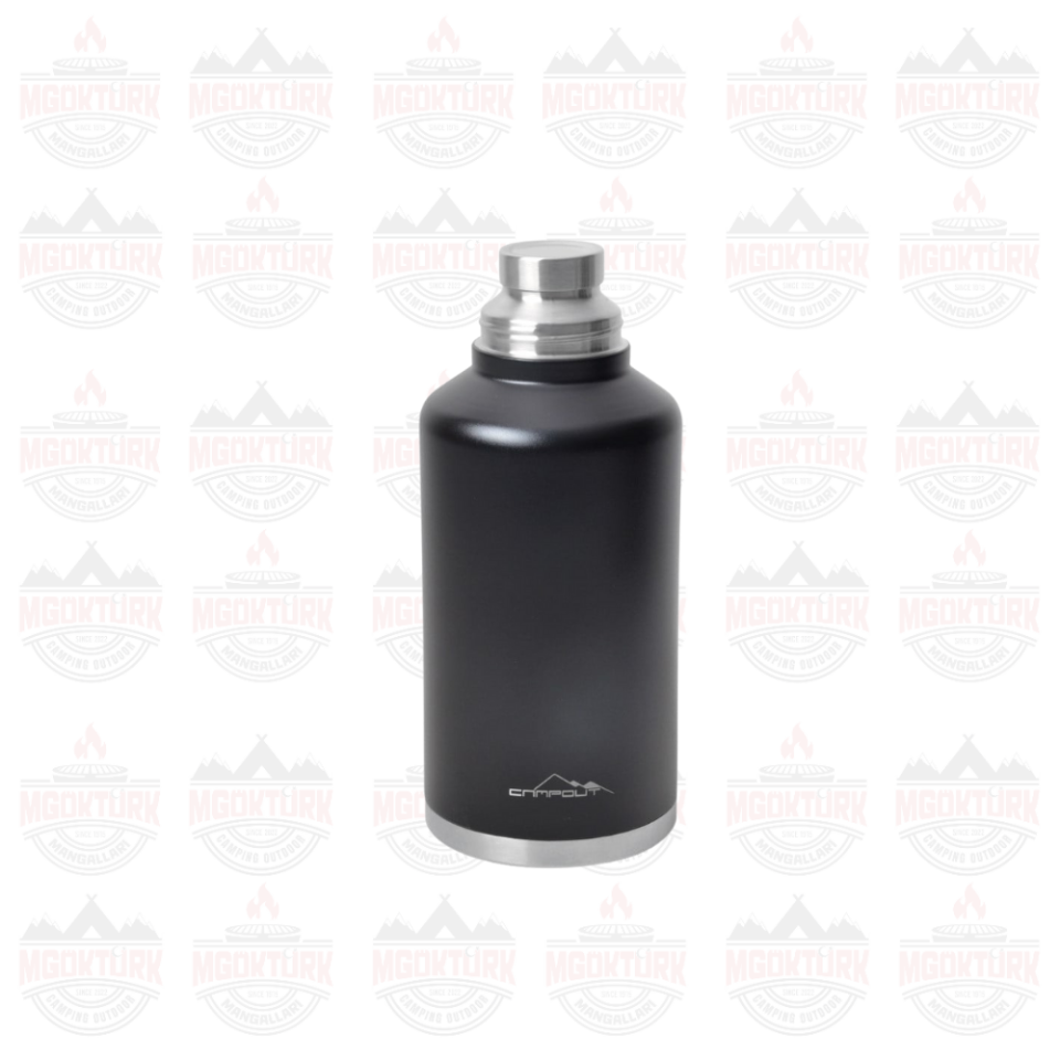 ÇİFT KATMANLI TERMOS SİYAH 2000 ML
