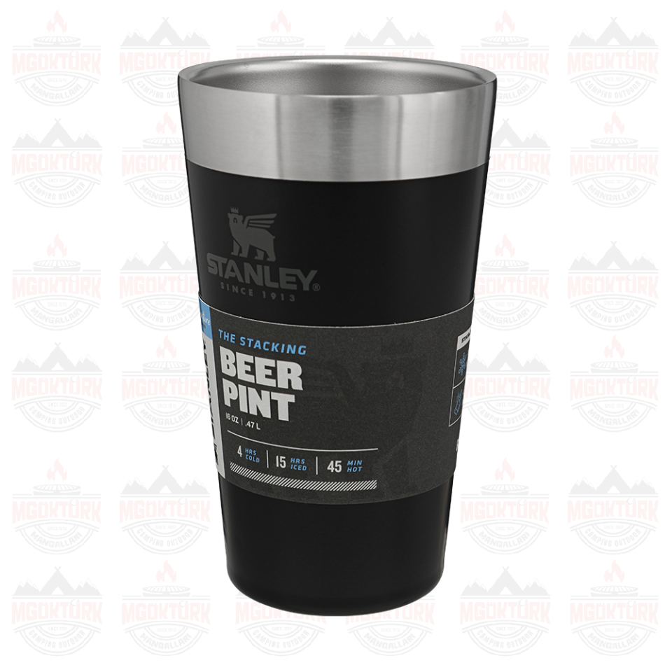 The Stacking Tumbler 0.47L / 16oz Matte Black Pebble