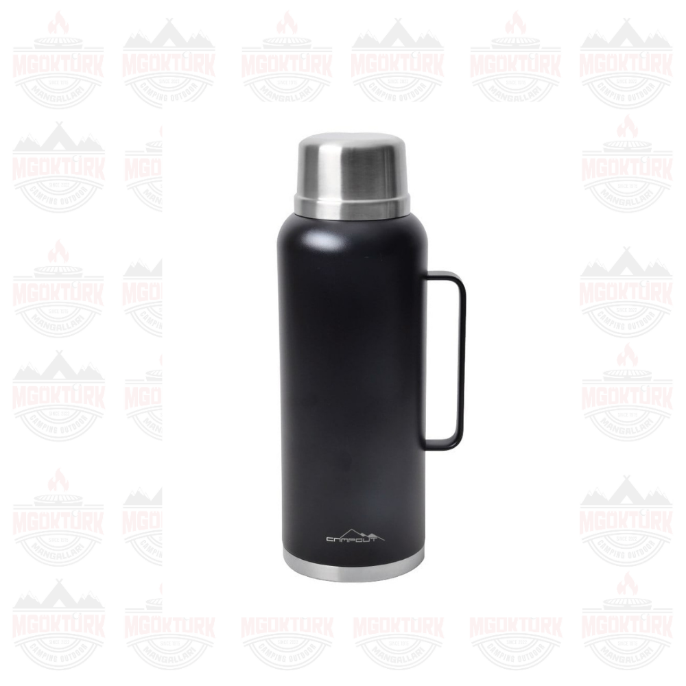 ÇİFT KATMANLI TERMOS SİYAH 2600 ML