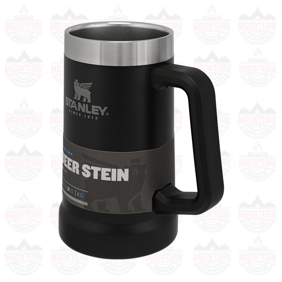 The Big Grip Beer Stein 0.7L / 24oz Matte Black Pebble 10-02874-034 / 6939236348348