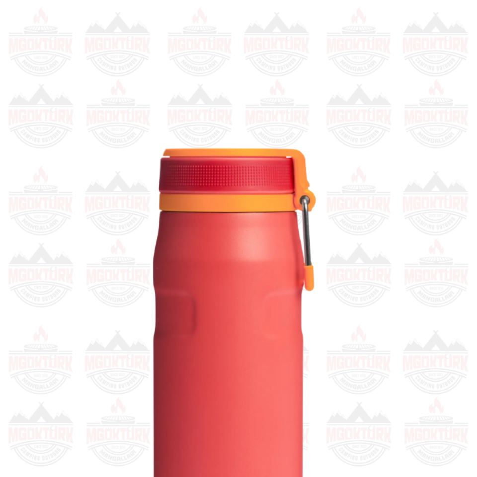 The IceFlow™ Bottle Twist Flip 0.7L / 24oz Hot Coral