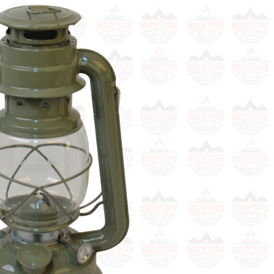 KLASİK GAZ YAĞI LAMBASI YEŞİL