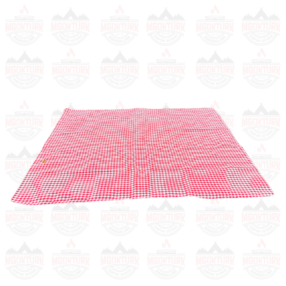 PİKNİK ÖRTÜSÜ BÜYÜK KARELİ KIRMIZI