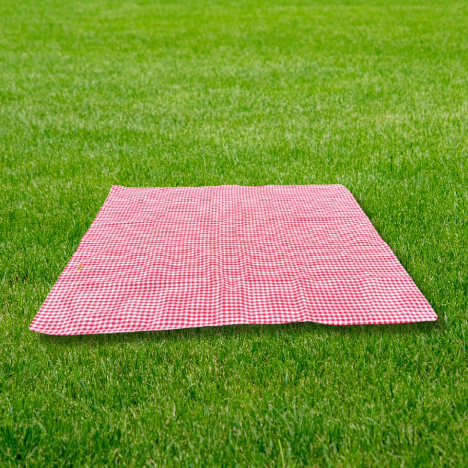 PİKNİK ÖRTÜSÜ BÜYÜK KARELİ KIRMIZI