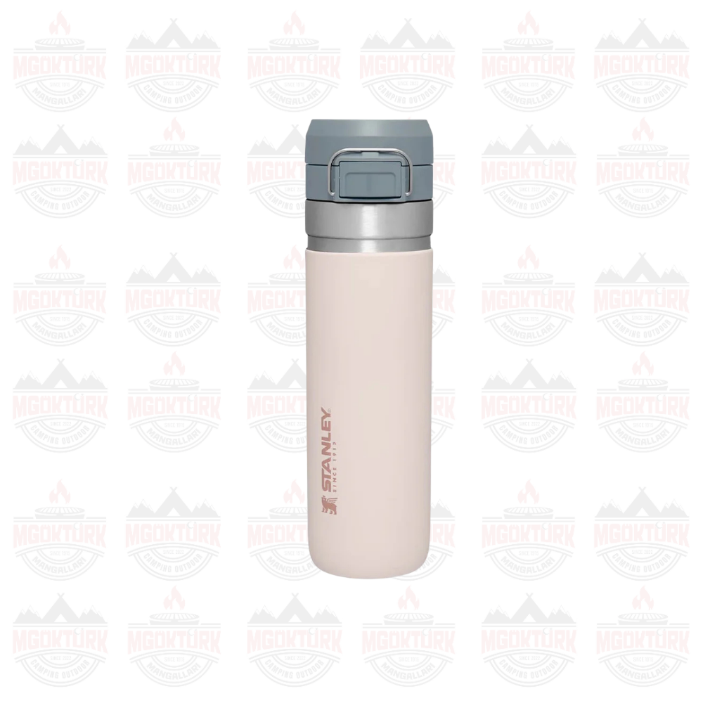 The Quick-Flip Water Bottle .7L / 24oz Rose Quartz