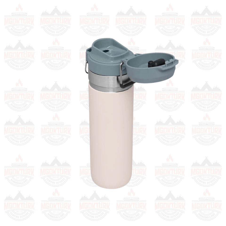 The Quick-Flip Water Bottle .7L / 24oz Rose Quartz