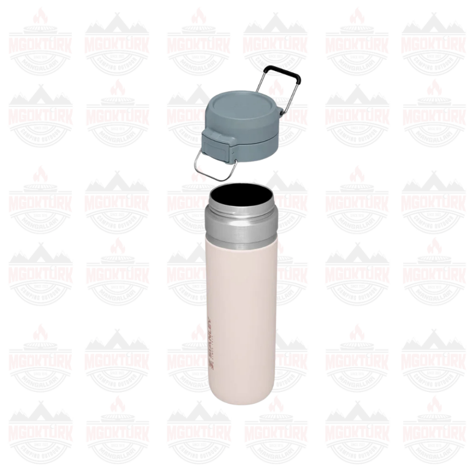 The Quick-Flip Water Bottle .7L / 24oz Rose Quartz