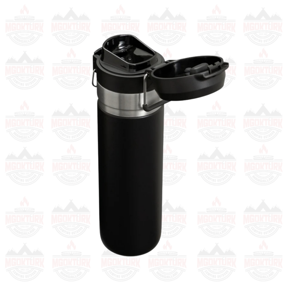 The Quick-Flip Water Bottle .7L / 24oz Black 2.0