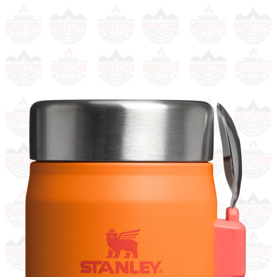 The Legendary Food Jar + Spork .4L / 14oz Goldenrod Coral