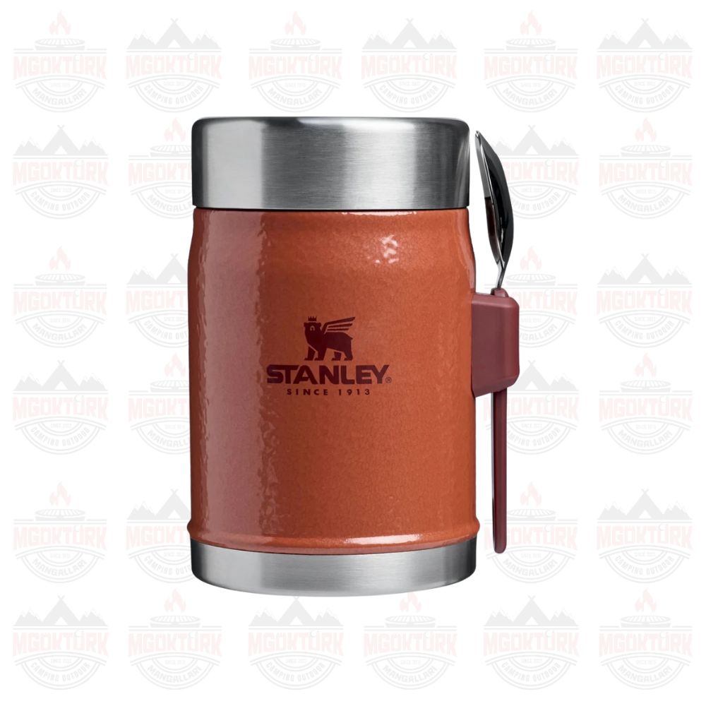 The Legendary Food Jar + Spork 0.4L / 14oz Hammertone Clay