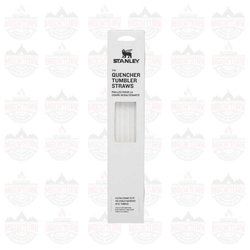 Stanley Quencher 1,18 LT Termos Bardak Pipeti 4 Adet Clear