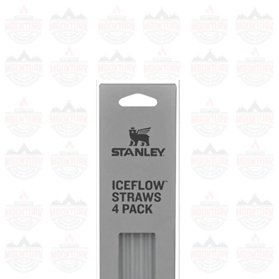 Stanley GO Iceflow 0,65 LT Termos Bardak Pipeti 4 Adet Şeffaf