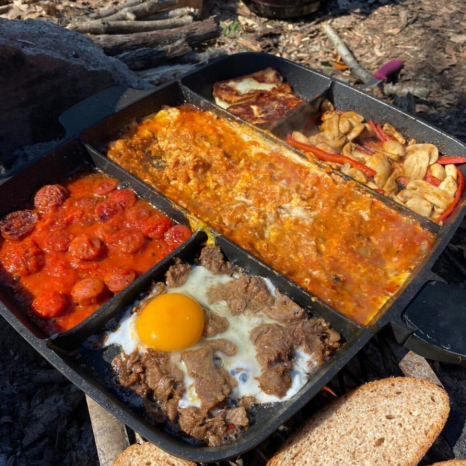 Granit Döküm 5 Gözlü Tava