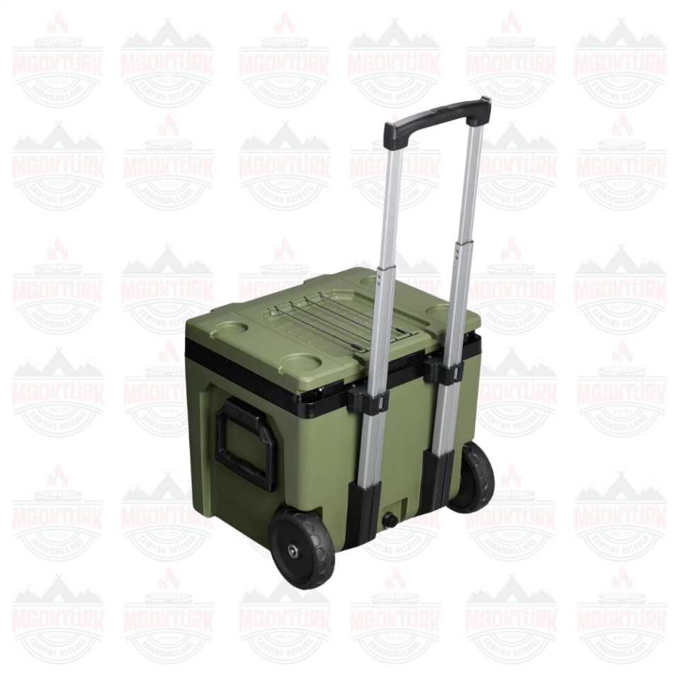 The Easy-Carry Outdoor Wheeled Cooler 47L / 50Q Dried Pine