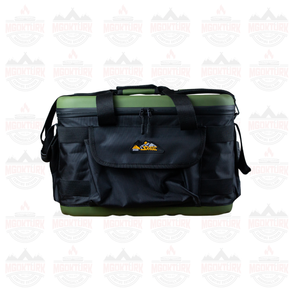 Dereceli Deri Termal Piknik Çantası Haki