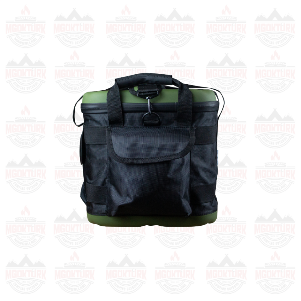 Dereceli Deri Termal Piknik Çantası Haki