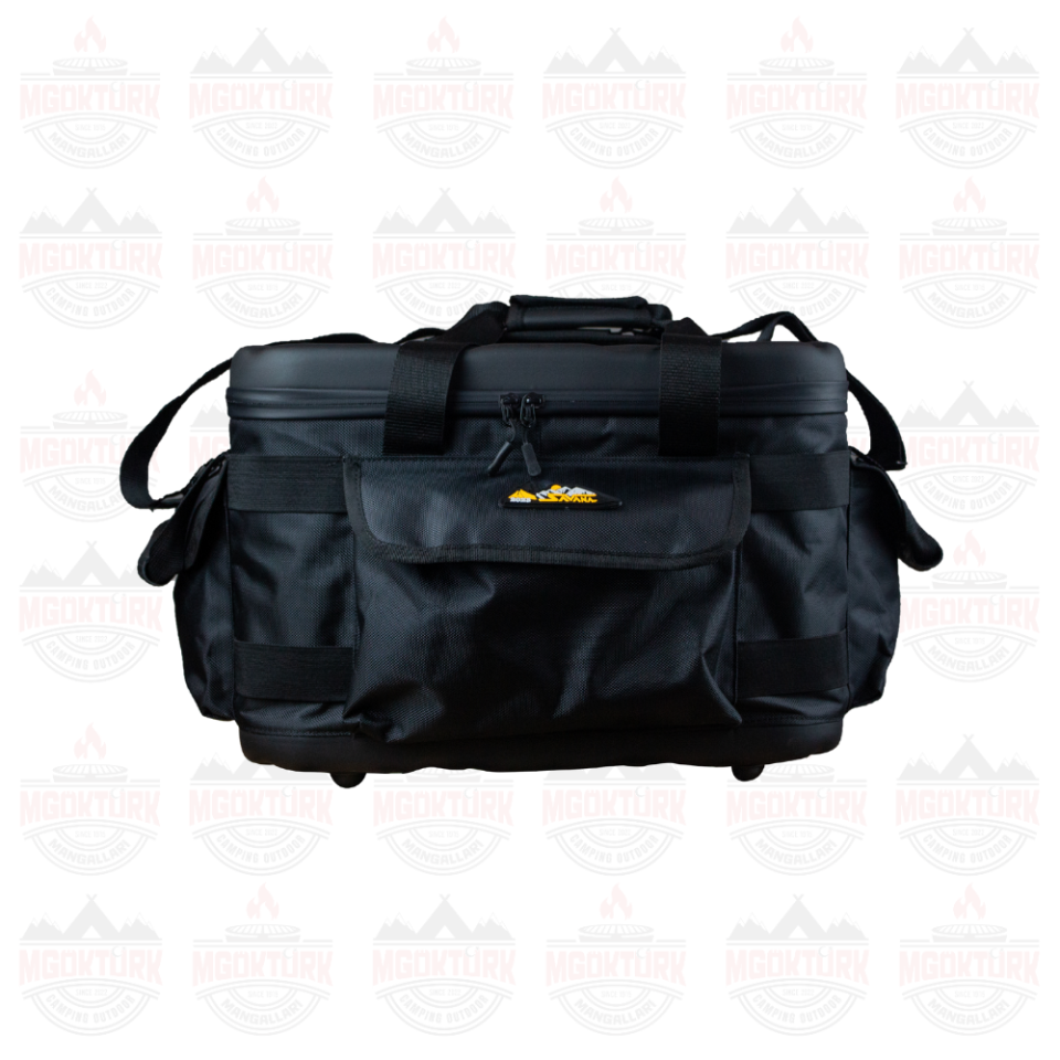 Dereceli Deri Termal Piknik Çantası Siyah