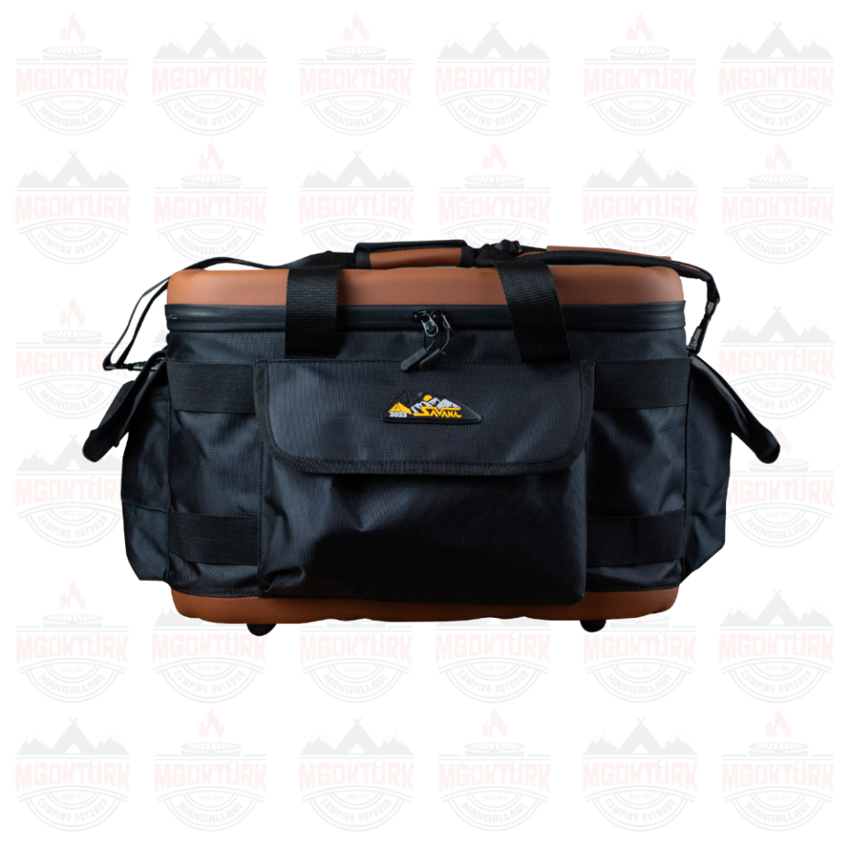 Dereceli Deri Termal Piknik Çantası Kahverengi