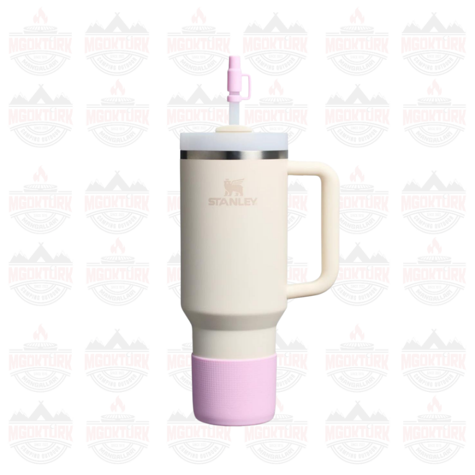 The Quencher Boot + Straw Topper 40oz Cherry Blossom
