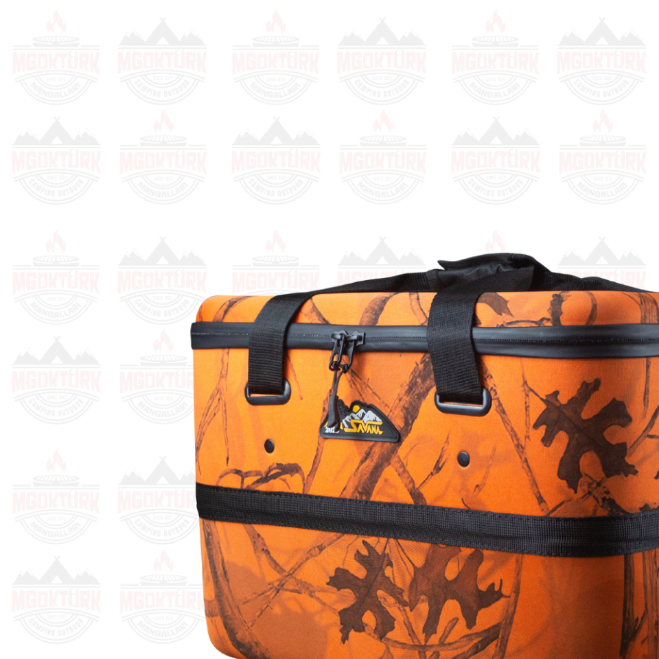 Orta Boy Termal Piknik Çantası Turuncu Kamuflaj