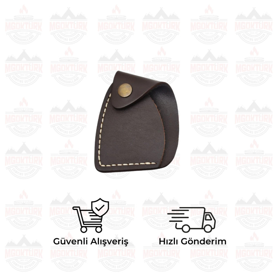 DERİ BALTA KILIFI KÜÇÜK KOYU KAHVERENGİ